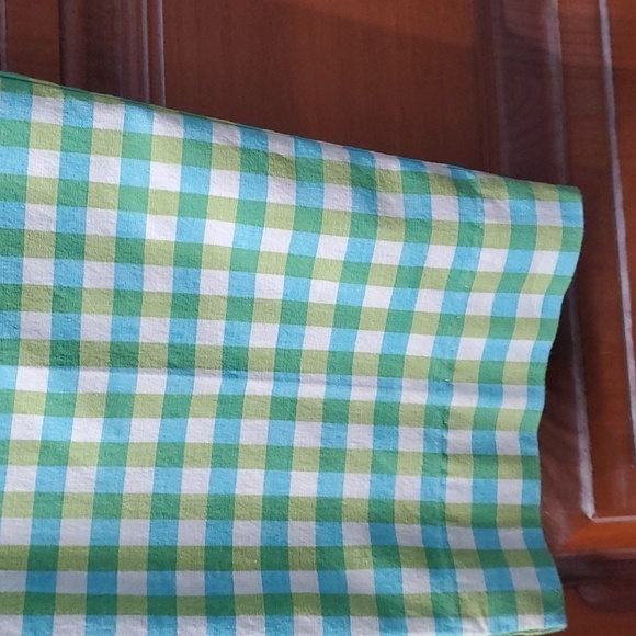 TALBOTS CHECKED BLUE AND GREEN PANTS. Size‎ 8. Side zipper. - Picture 3 of 9